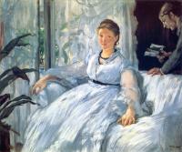 Manet, Edouard - Reading ( Mme Manet and Leon)